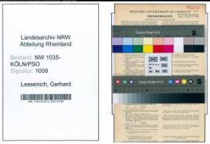 Entnazifizierung Gerhard Lessenich , geb. 19.03.1891 (Technischer Angestellter)
