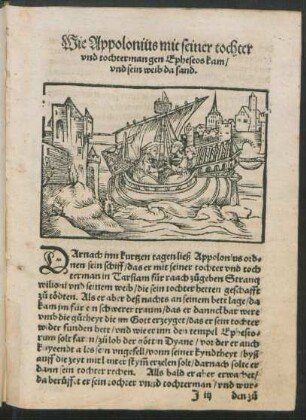 Wie Appolonius mit seiner tochter und tochterman gen Epheseos kam...