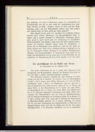 Die Herbstschlacht bei La Bassée und Arras