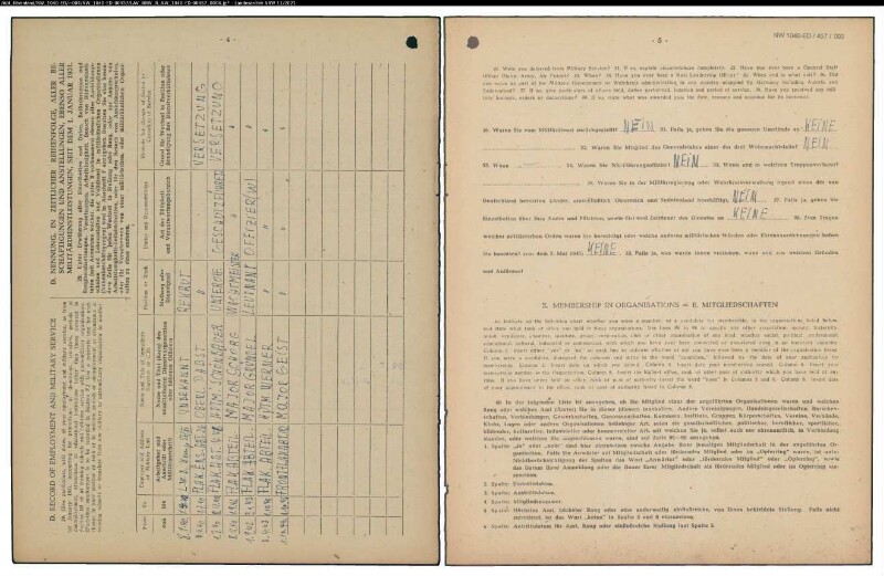 Entnazifizierung Heinrich Stenau , geb. 07.02.1917 (Lehrer)