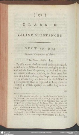 Class II. Saline Substances