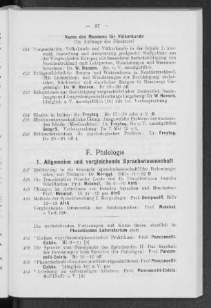 F. Philologie