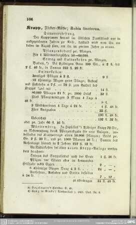 Krapp, Färber=Röthe; Rubia tinctorum