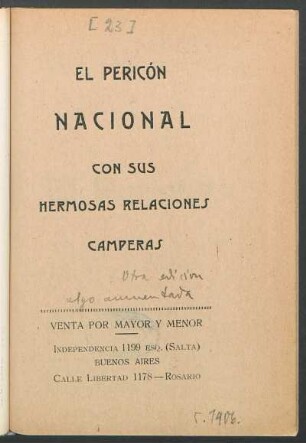 El pericón nacional con sus hermosas relaciones camperas