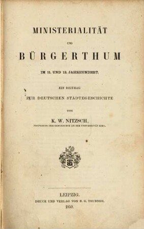 Vorarbeiten zur Geschichte der Staufischen Periode, 1
