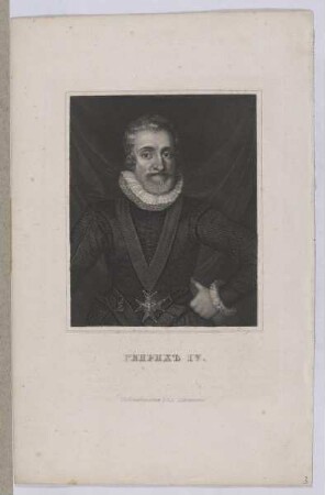 Bildnis des Heinrich IV., König von Frankreich