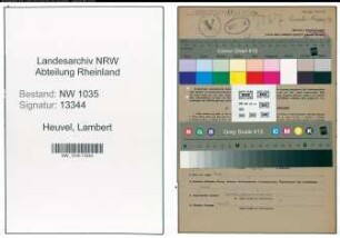 Entnazifizierung Lambert Heuvel , geb. 02.08.1900 (Steiger)