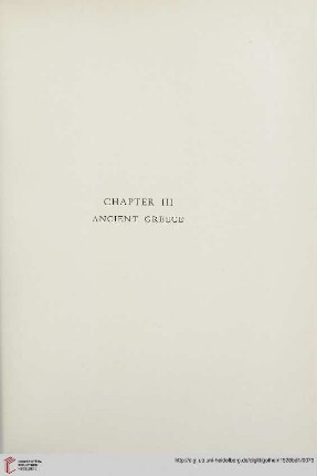 Chapter III: Ancient Greece
