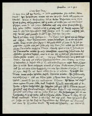 Brief von Otto Ubbelohde an Ernst Christopher Metz