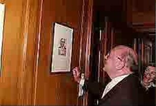 Feier im Bauhof zum 70.Geburtstags Heinz Schmeissners: Empfang im Dienstzimmer