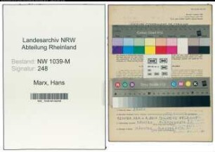 Entnazifizierung Hans Marx , geb. 15.01.1906 (Haendler)