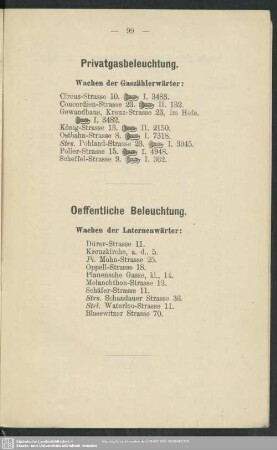 Oeffentliche Beleuchtung