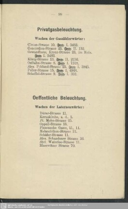 Oeffentliche Beleuchtung