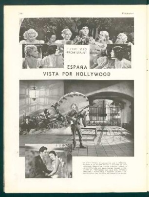 España vista por Hollywood - "The Kid from Spain"