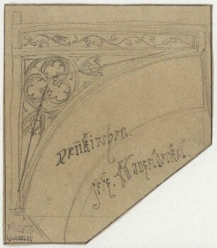 Kirche in Neukirchen, Spandrille mit Laubornament