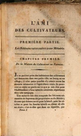 L' Ami des Cultivateurs : avec des gravures en taille-douce, 1