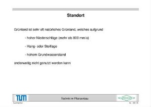 Grünland-Standorte