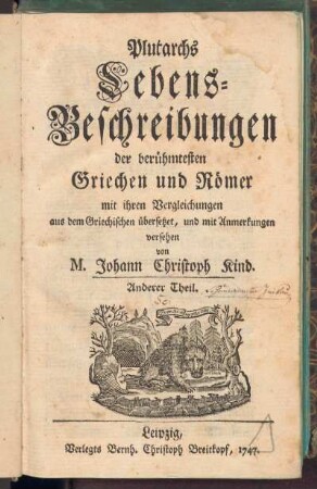 2: Plutarchs von Chäronea Lebensbeschreibungen der berühmten Männer Theseus, Romulus, Lykurgs, Numa, Solons und P. Val. Publicola