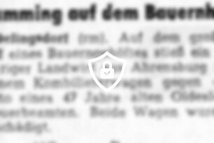 Ramming auf dem Bauernhof