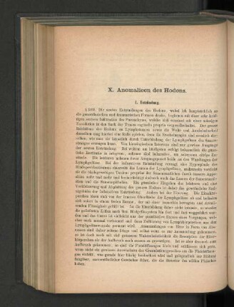 X. Anomalieen des Hodens.