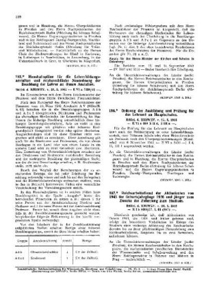 Ordnung der Ausbildung und Prüfung für das Lehramt an Hauptschulen : [Erziehung] ; [Für das Reich] ; [Amtliche Erlasse] ; [Amtlicher Teil]