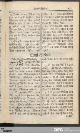 Buß-Lieder.
