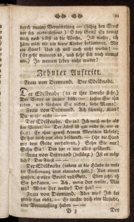 Zehnter Auftritt. Frau von Detmund. Der Edelknabe.