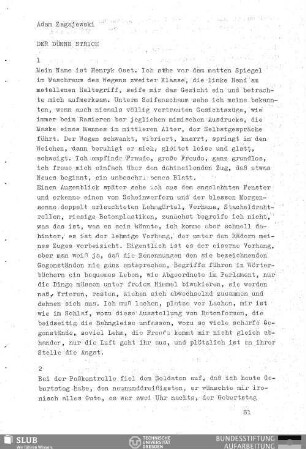 Der dünne Strich