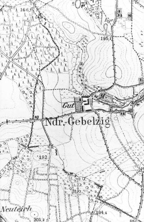 Hohendubrau-Gebelzig-Nieder-Gebelzig. Meßtischblatt, 1:25:000, Sekt. Niesky