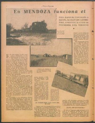 En Mendoza funciona el ferrocarril más chico del mundo : Cuenta Alberto F. Rivas