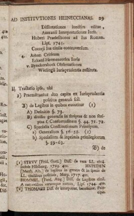 II. Tractatio ipsa,[...]