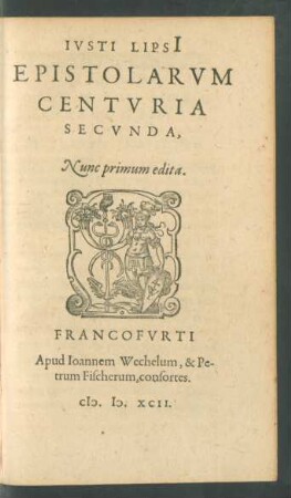 Iusti Lipsii Epistolarum Centuria Secunda ...