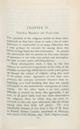 Chapter VI. Natural, religion and folk-lore