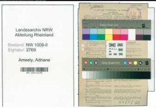 Entnazifizierung Adriane Ameely , geb. 21.03.1886 (Lehrerin)