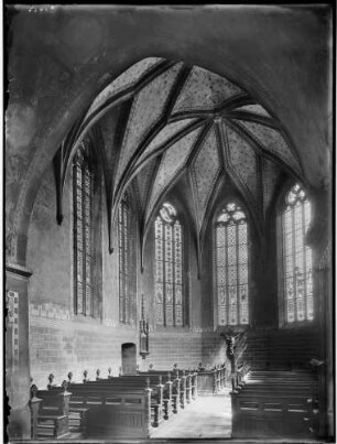 Ettlingen Sankt Martinskirche Innenansicht - Chorturm - Chorgewölbe