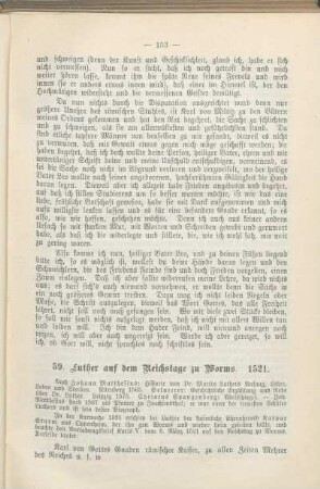 59. Luther auf dem Reichstage zu Worms. 1521.