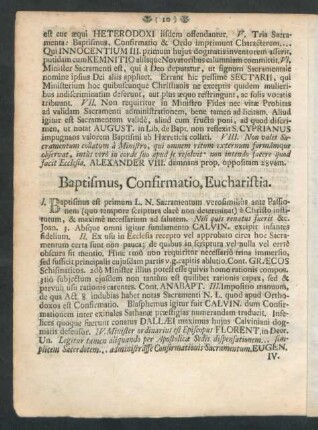 Baptismus, Confirmatio, Eucharistia