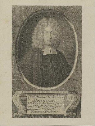 Bildnis des Christianus Fridericus Boernerus