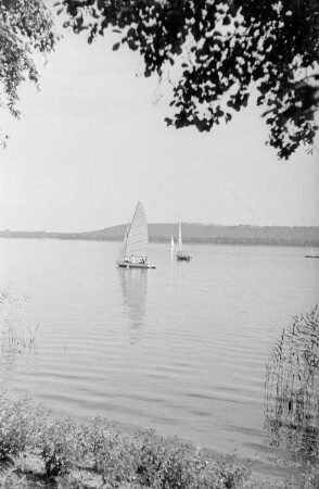 Ferienlager am Teufelssee : Blick auf Segelboote