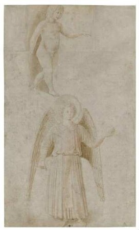 Ein Putto und der Erzengel Michael (recto)