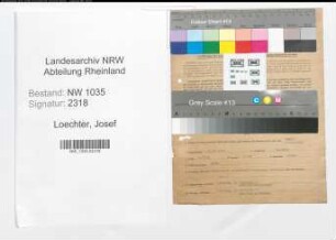 Entnazifizierung Josef Loechter , geb. 31.12.1897 (Steiger)