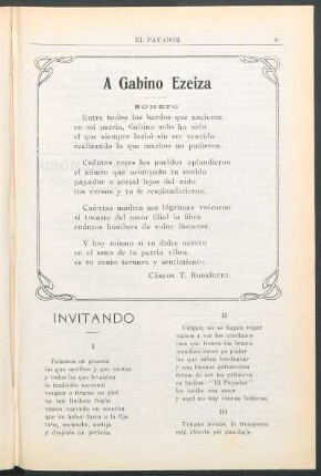 A Gabino Ezeiza : Soneto