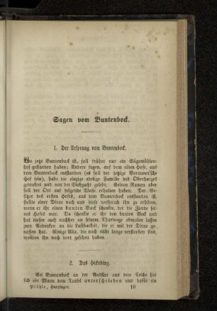 Sagen vom Buntenbock.