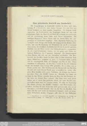 Eine phönizische Inschrift aus Zendschirli.