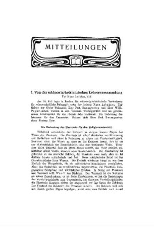Von der schleswig-holsteinischen Lehrerversammlung