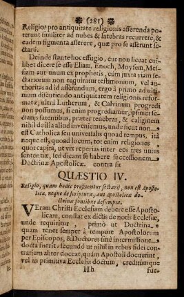 281-291, Quaestio IV.