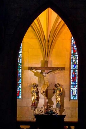 Frankreich. Alsace. Haut Rhin. Colmar. Altstadt. Kollegienkirche Saint Martin