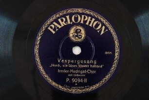 Vespergesang : "Horch, wie übers Wasser hallend" [Hark! the vesper hymn is stealing] / [Text: Thomas Moore]