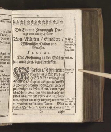 [Die Ein und Zwantzigste Predigt - Die Zwey und Zwantzigste Predigt]