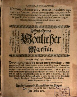 Offenbahrung Göttlicher Majestat